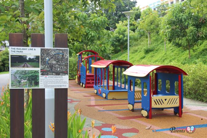 rumah tinggi train playground