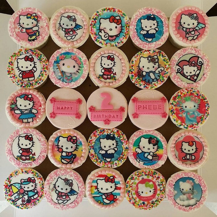 Hello kitty cupcake