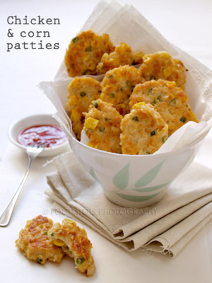 Chicken Corn Patties by Lai Kuan