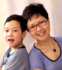 Lai Kuan and her boy