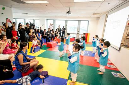 Performance by pre-schoolers from MindChamps PreSchool @ Toa Payoh