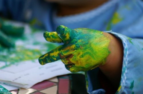 Art Activity For Children: Body Parts Printing