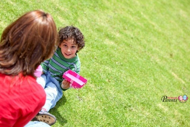 playing outdoors