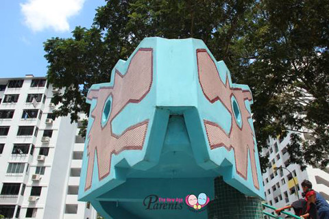 front view of the dragon's head