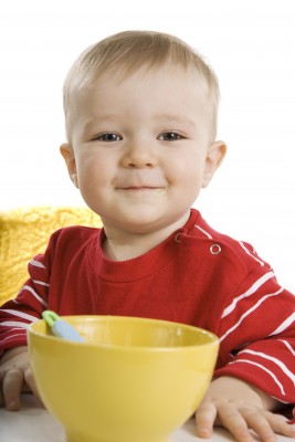 baby and bowl