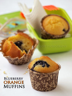 Blue berry orange muffins