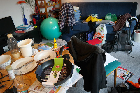 time to spring clean messy house