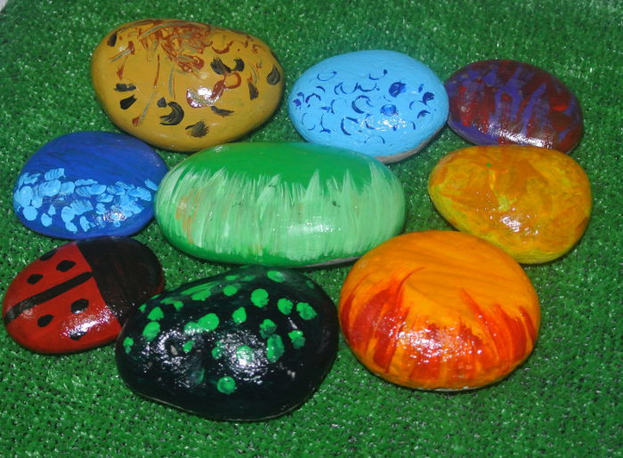 colourful pebbles