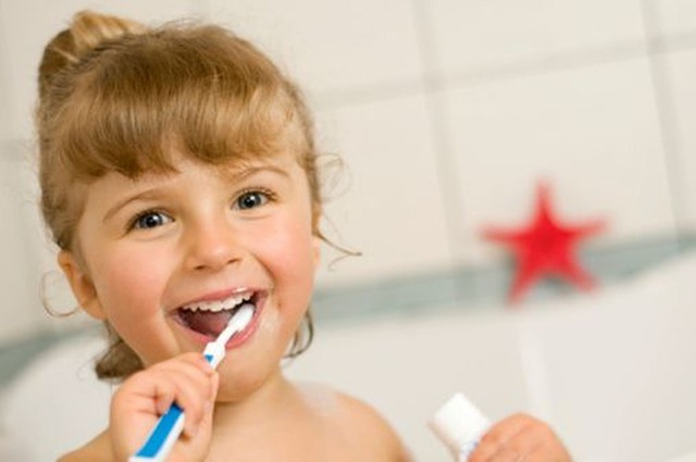 teeth brushing in toddler