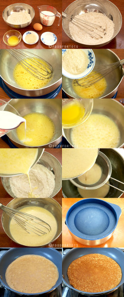 wholemeal pancake step by step recipe