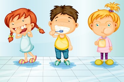 getting children kids to brush teeth