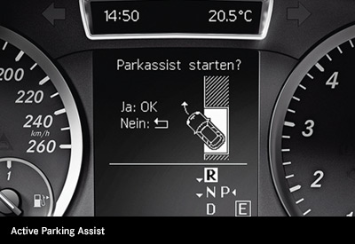 Mercedes-Benz B-Class assisting features