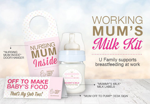 U Family Working Mums milk kit
