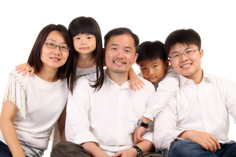 Marcus Loh and his family