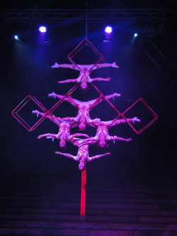 Chinese Knot Acrobat at Sentosa