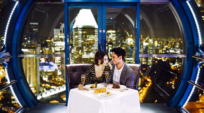 Singapore Flyer Sky Dining Valentines Anniversary