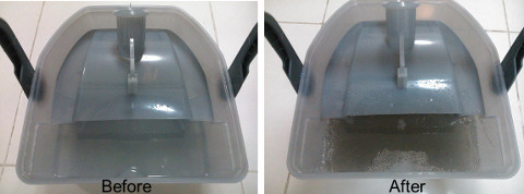 Kärcher DS6000 Vacuum Cleaner water tank before and after Ching Lim