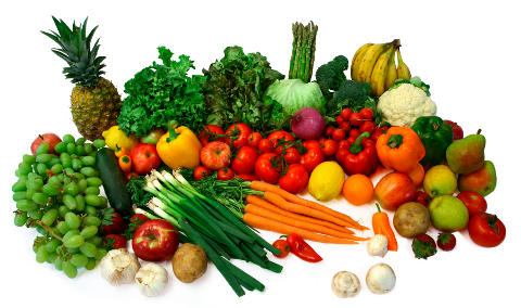 organic fruits and vegetables