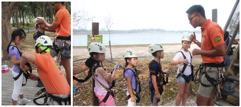 Safety briefing at Forest Adventure