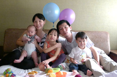 June Yong and family