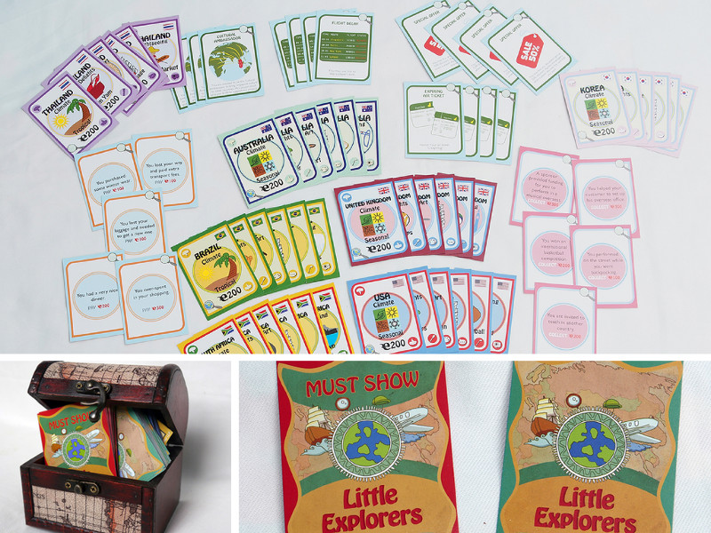 Little Explorers Card Game for children