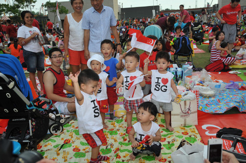 Families enjoying themselves at Baby Day Out 2013