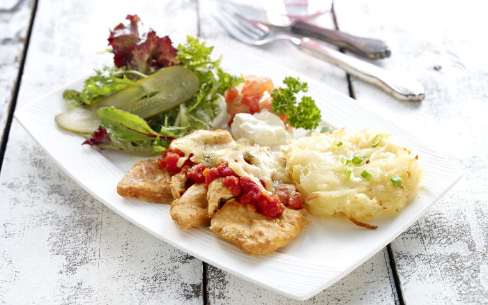 Chicken Schnitzel Rosti Swissbake