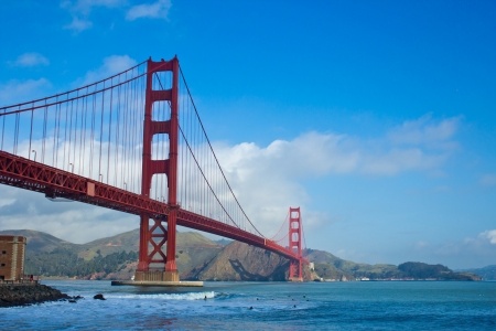 a view of the Golden Gate Bridge of San Francisco, California