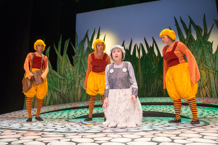 The ugly duckling in Hop and Honk I Theatre