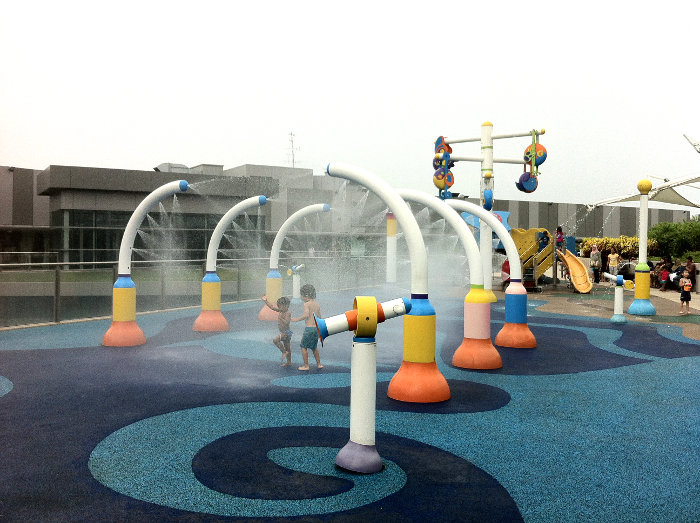 water play at NEX Shopping Mall