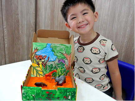 Sandbox Adventure Art Activity for kids