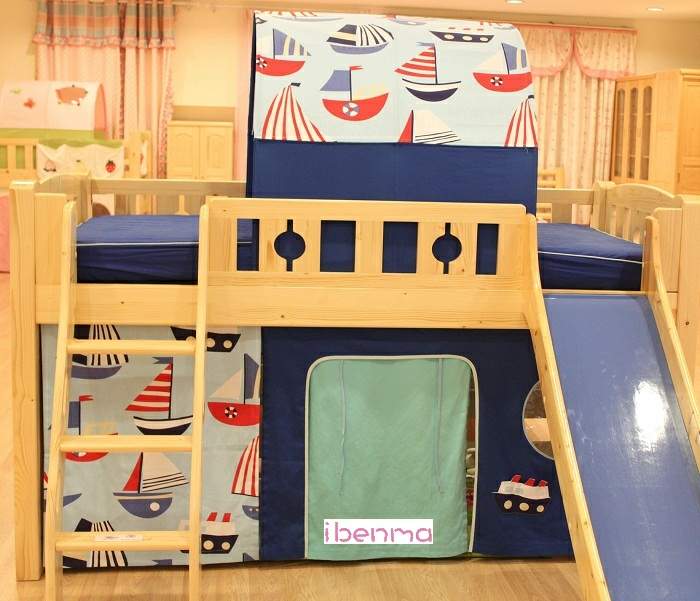 Boat sailing theme for children bed decoration