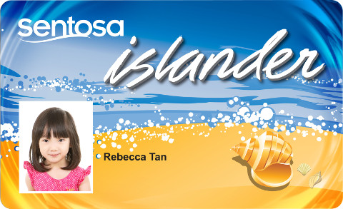 Sentosa Islander Card Rebecca Tan