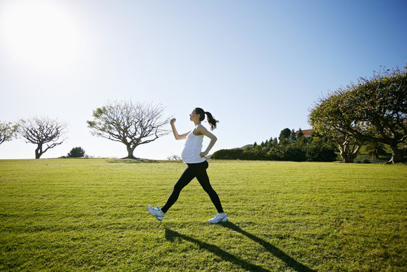 pregnant lady exercising