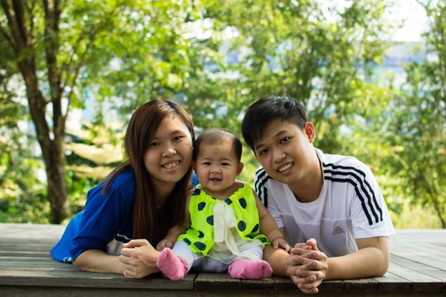 Young mothers in singapore Karen Ong and Family