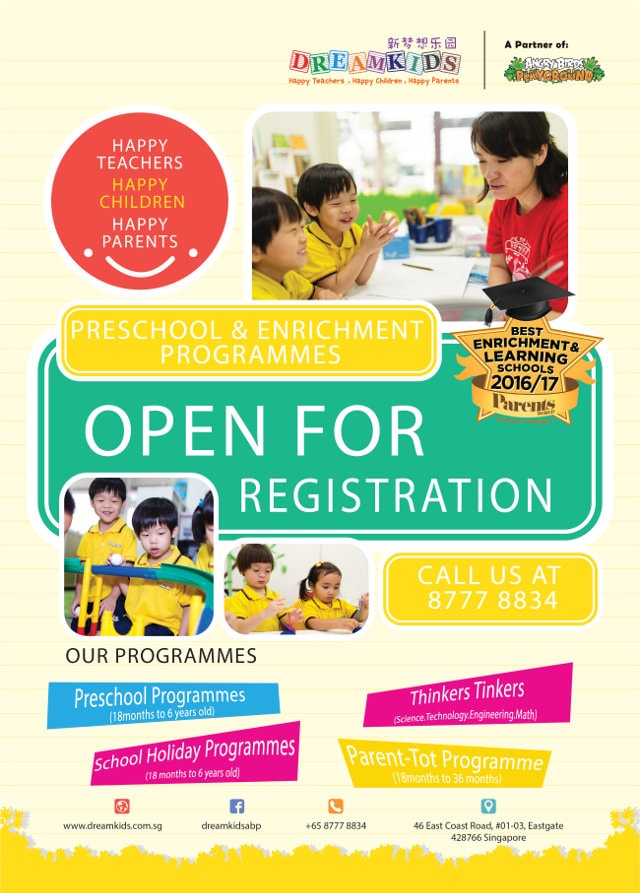 dreamkids open for registration