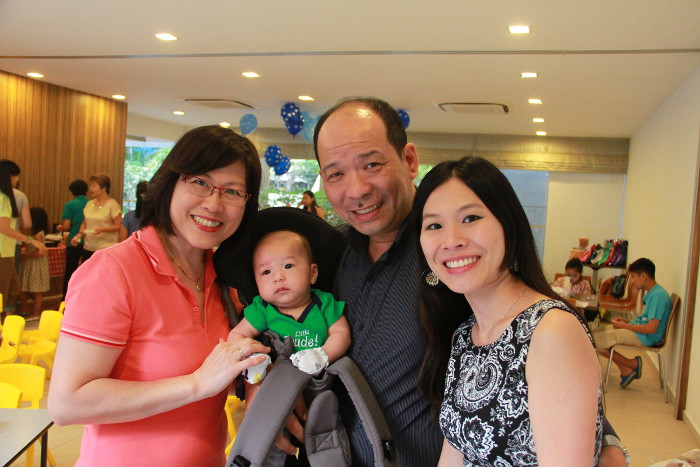 Ernest Tan and his family