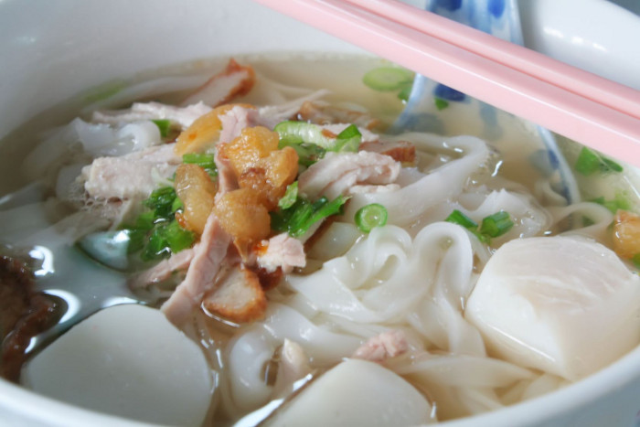 Fishball soup noodles