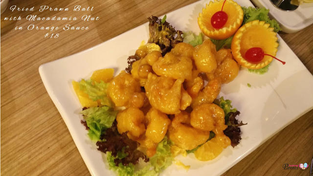 Fried Prawn Ball in Orange Sauce