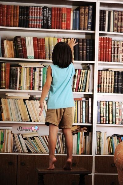 bookshelf at home