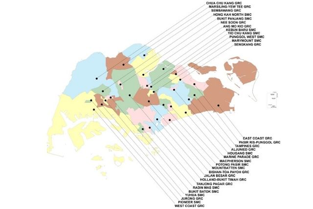 singapore general election electoral map 2020