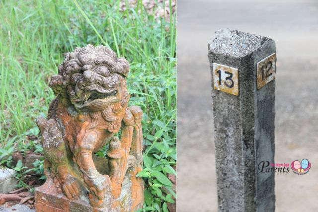 Bukit Brown Cemetery Lion-statue and Mailbox post
