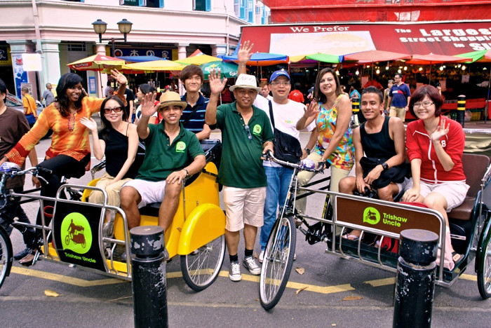 Go for a trishaw ride in singapore