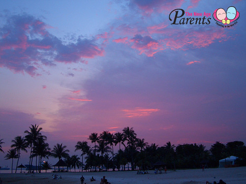 Sunset at Tanjong Beach Sentosa