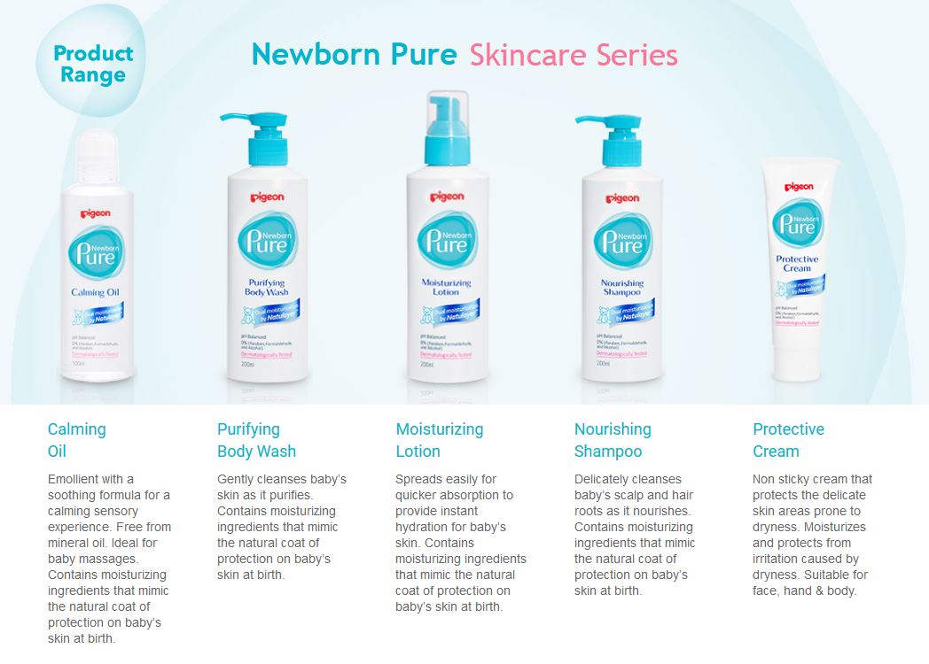 Pigeon Newborn Pure products