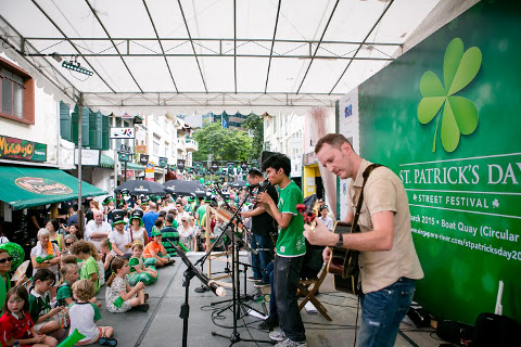 St Patrick's Day stage performance