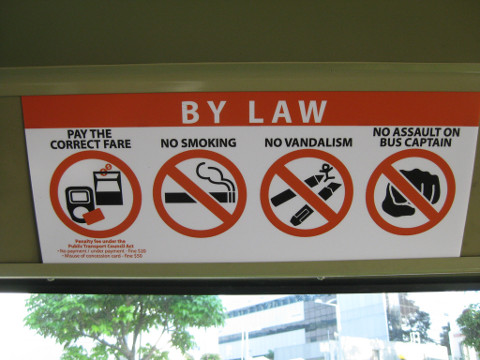 bad behaviours on public buses