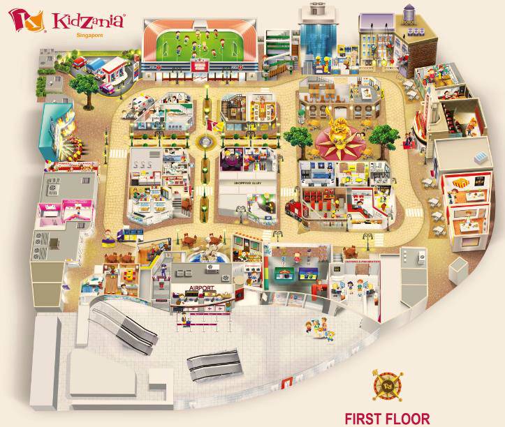 kidzania singapore floorplan