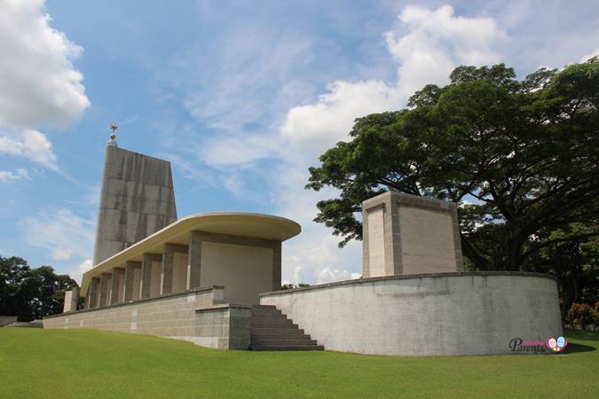 central architectural structure at the Kranji War Memorial