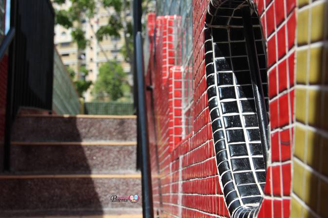 stairs up the watermelon playground tampines